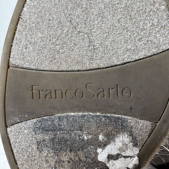 Franco Sarto Sandals Womens Size 8.5 Torres Espadrille Platform Wedge Taupe G1 - Picture 15 of 15